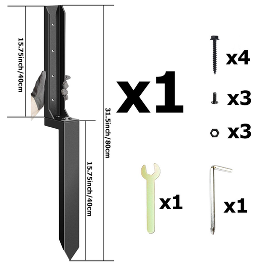 Factory direct sale ◼️ Heavy-duty fence post repair kit