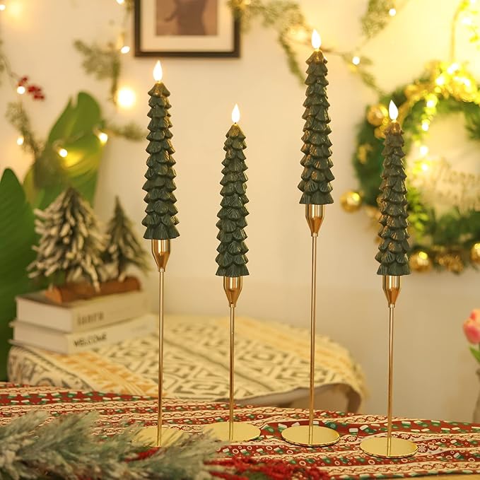 Funtery Flameless Taper Candles 🕯