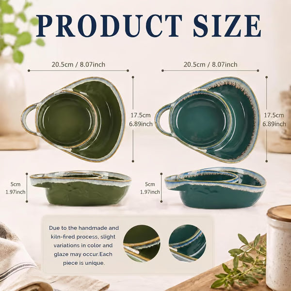 🥣 2-in-1 Divided Ceramic Bowl | Keep Cereal Crunchy From First Spoonful To Last