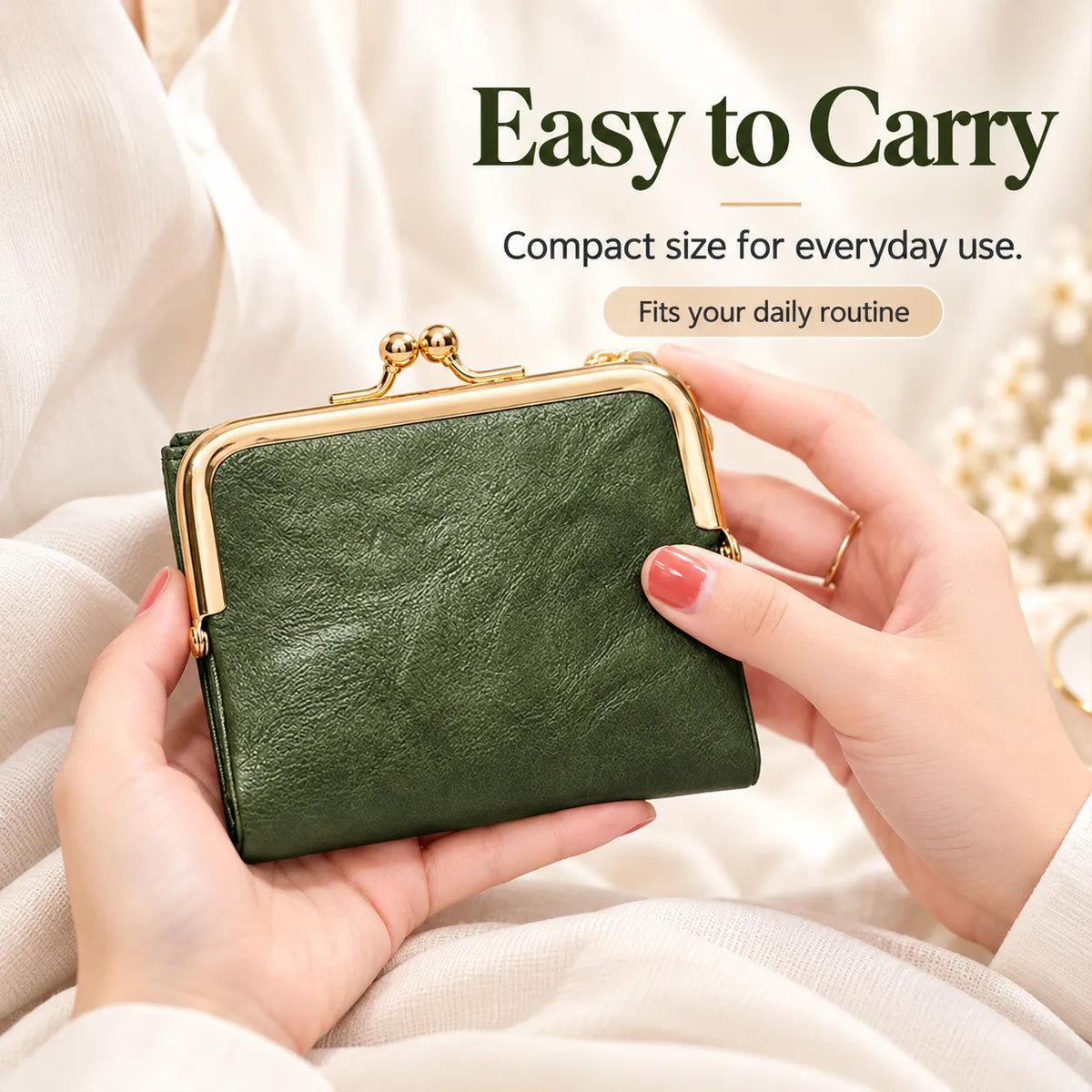 👛 Vintage Kiss-Lock Wallet | Compact & Chic
