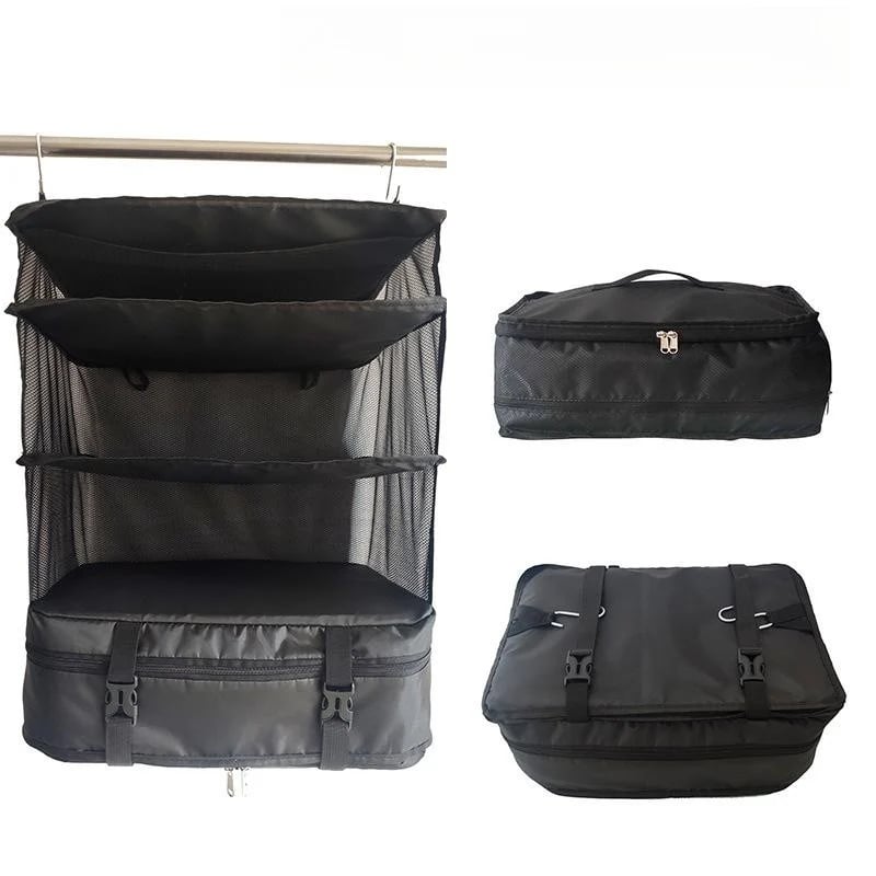 Triple organizing hanging bags