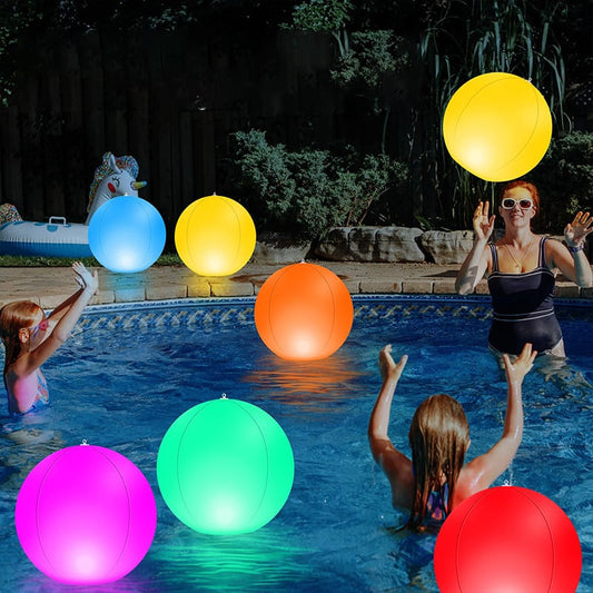 led light 16 colors glowing beach balls
