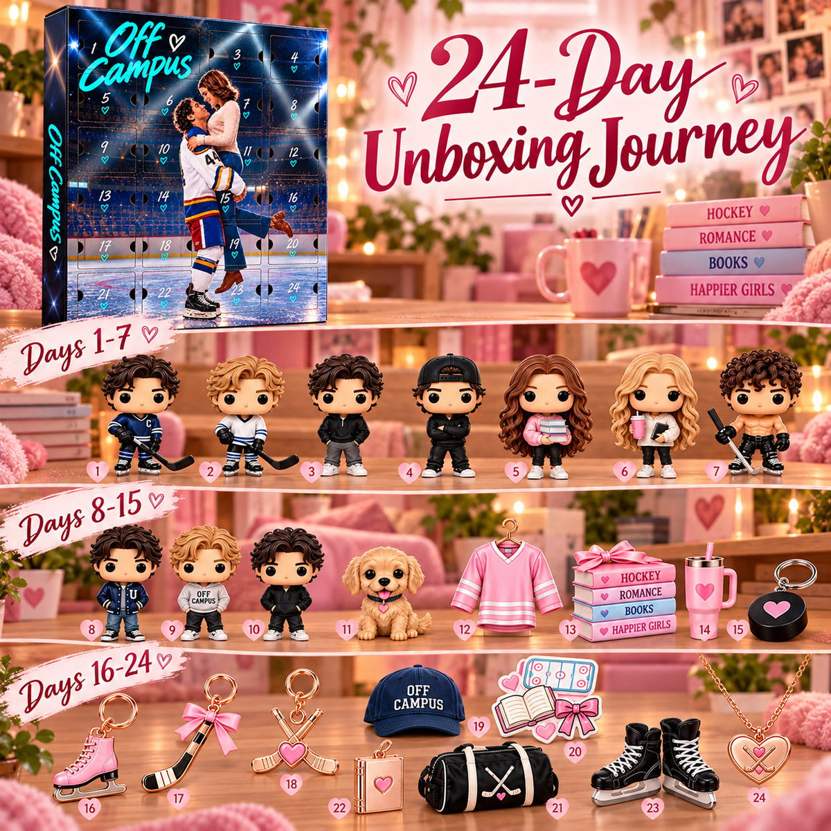 ✨24-Day Ice Love Countdown Box for Romantic Couple Gifts