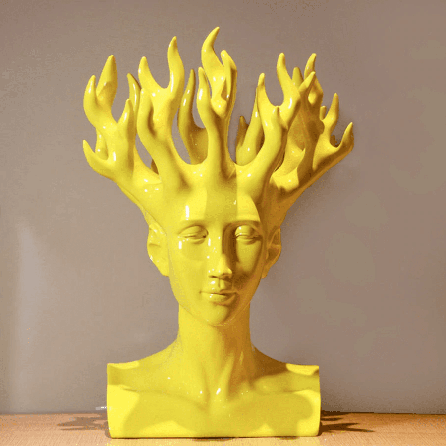 Mali Head Flower Vase