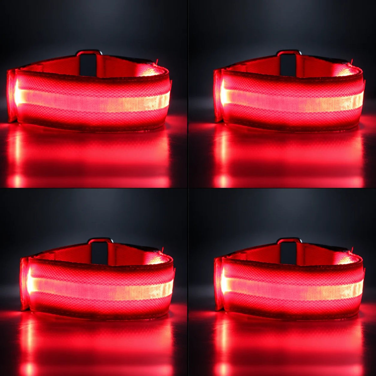 🐎 Horse LED Leg Straps – 4 Pack | Rechargeable-Look Night Riding Safety Lights ✨