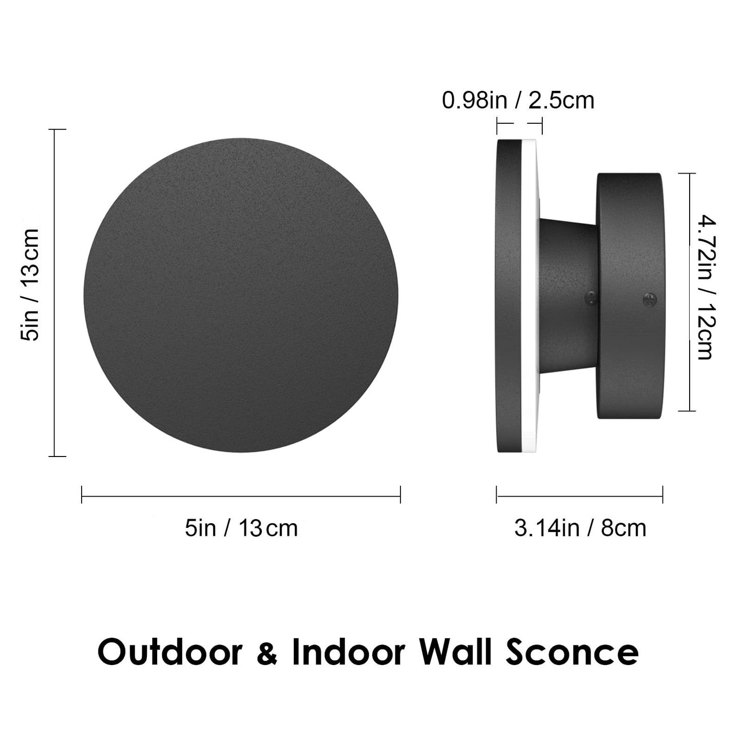 Minimalist Round LED Wall Sconce
