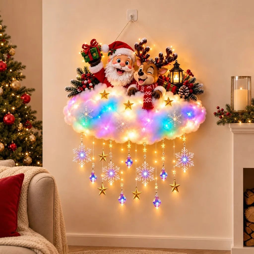Festive Light-Up Angel – 'Christmas Blessing' Angel Glow Decoration