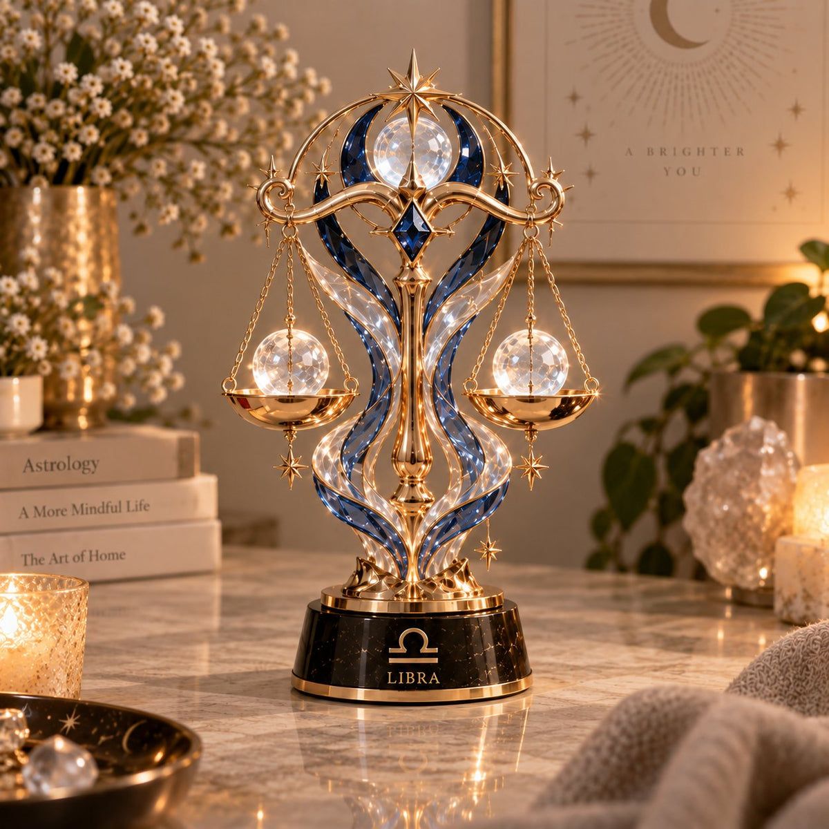 ⏳ Last Day 49% OFF – 🌙 Celestial Zodiac Sculpture | 12 Jewel-Like Zodiac Designs with Golden Details ✨