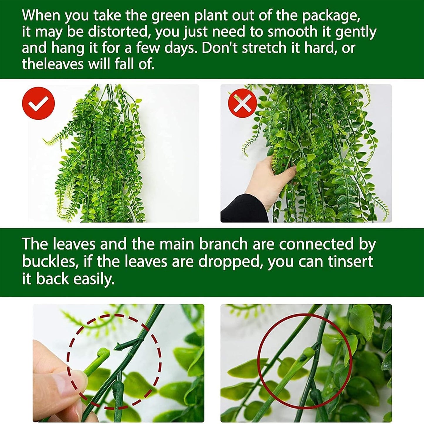 🌿Artificial hanging Persian grass vine