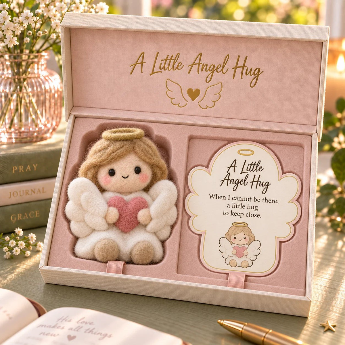 ⏳ Last Day 49% OFF – ✝️ Faith-Inspired Felt Keepsake Gift Set | 6 Meaningful Designs with Matching Message Card & Gift Box 🎁