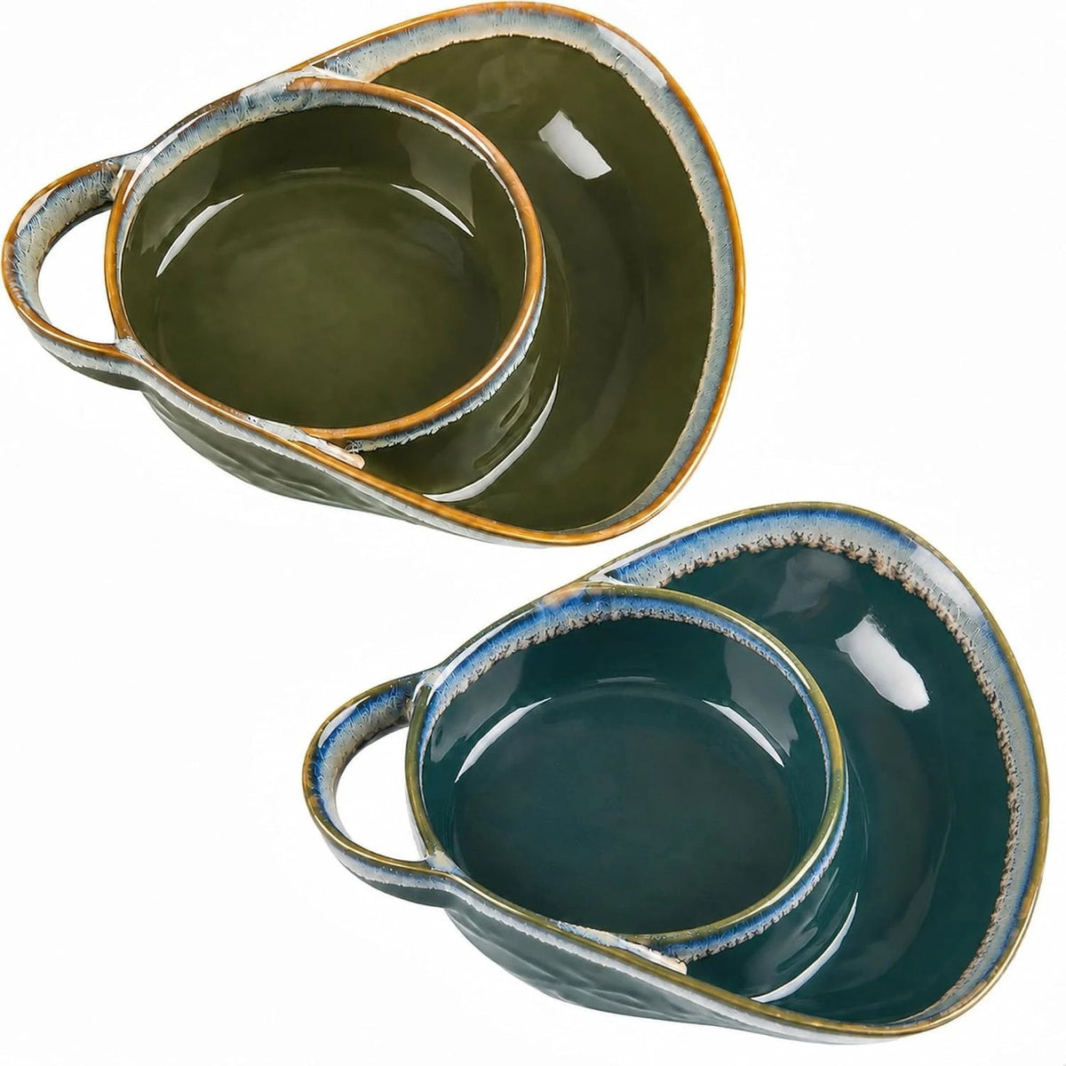🥣 Stoneware Soup & Side Bowls Set