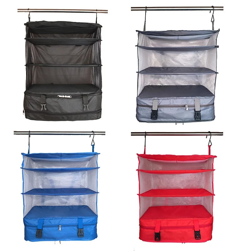Triple organizing hanging bags