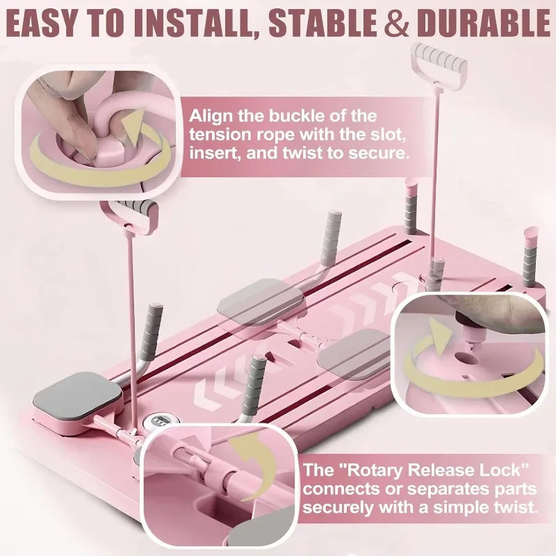 Multifunctional Mini All-in-One Pilates & Abs Fitness Trainer