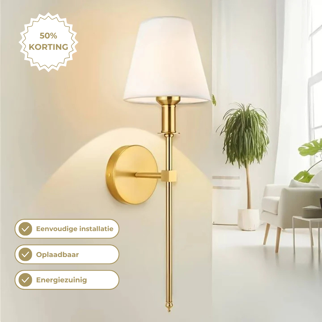 No drilling required - Retro atmosphere wall lamp - Effortless all-day shine that transforms your home into a cozy oasis