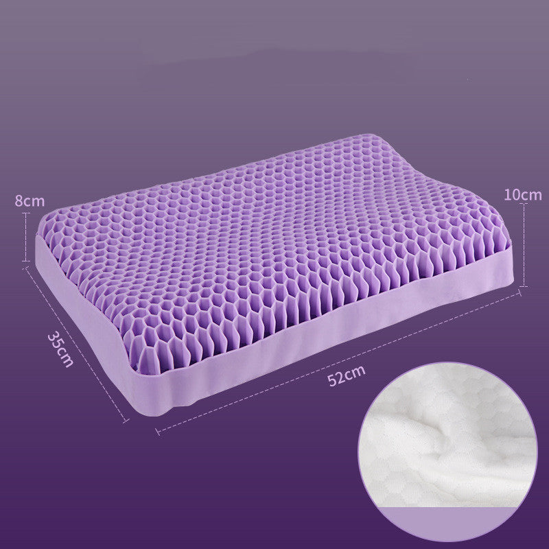 Pectin pillow washable lattice pillow neck protector TPE breathable elastic pillow