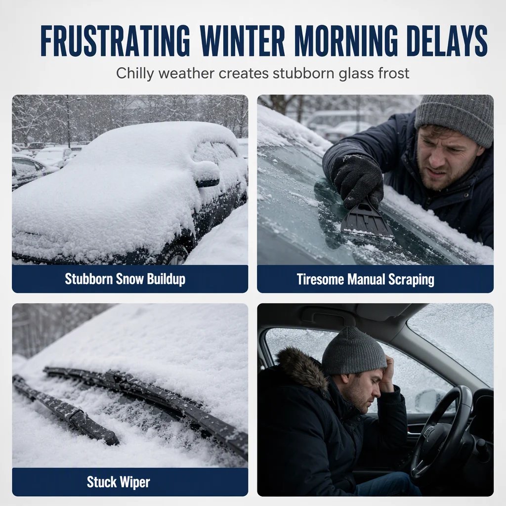 ❄️ Double-Sided Windshield Snow Cover | 0.7×1.5m