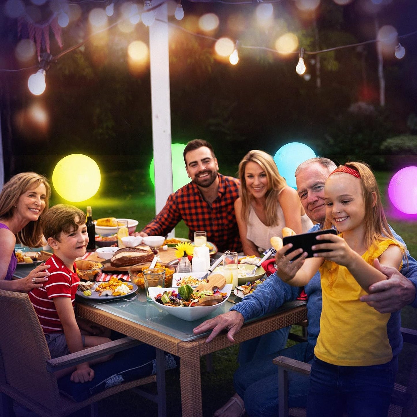 led light 16 colors glowing beach balls