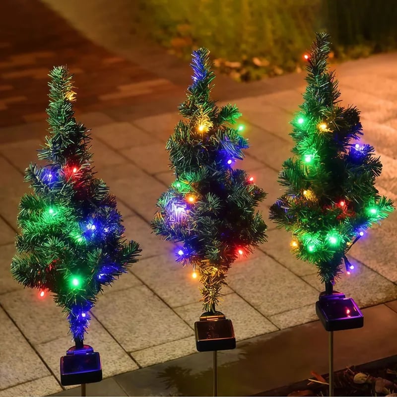 🌲❄️🎅Solar Christmas tree lights holiday decorations, outdoor courtyards, gardens, lawns, small path lights, atmosphere lights