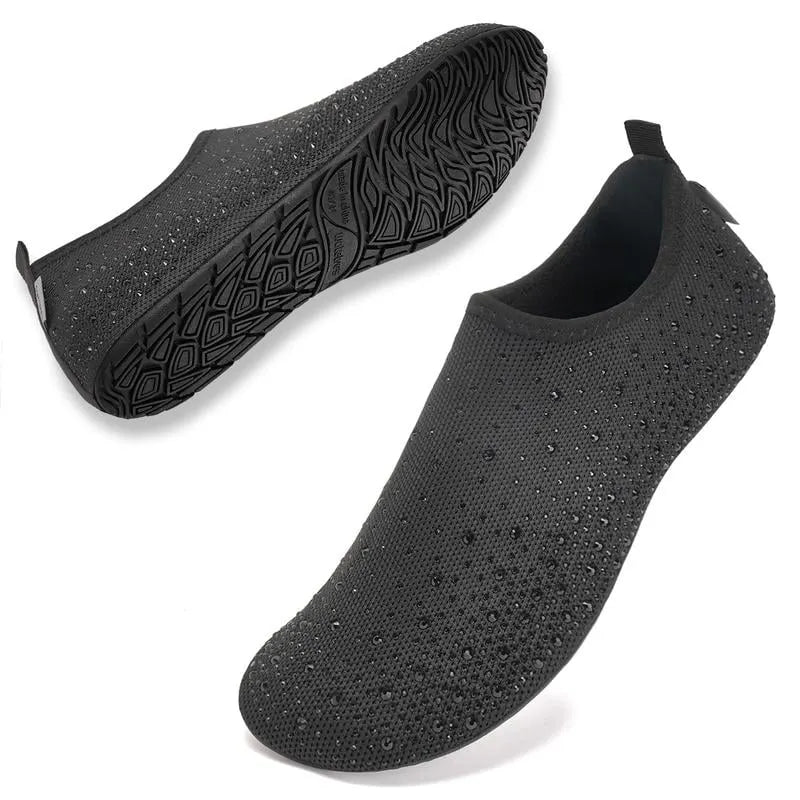 ❄️Summer Sale: $19.99❄️ - Women's Rhinestone Barefoot Adventure Shoes