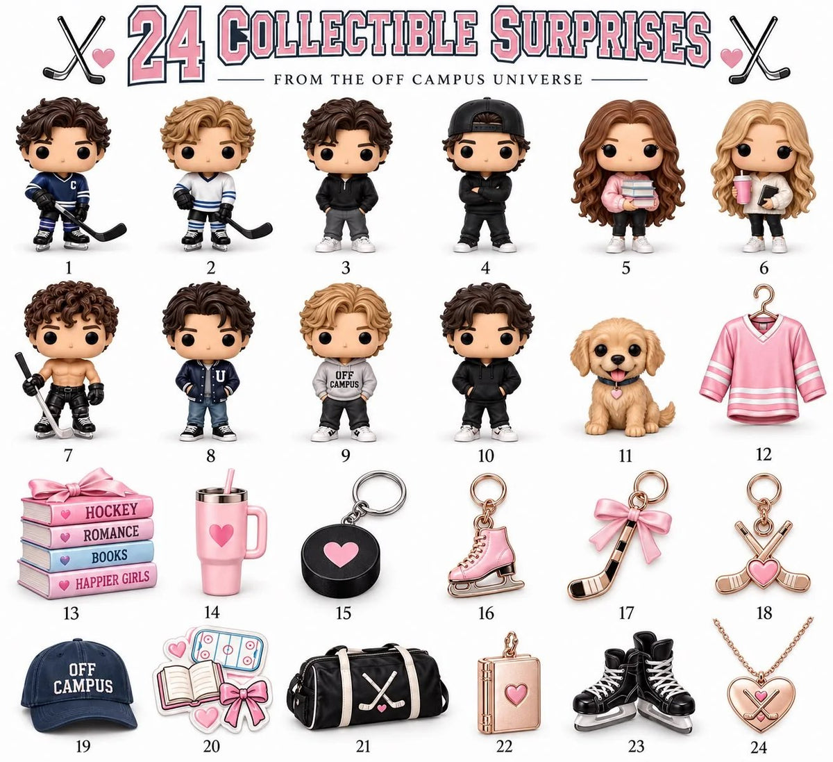 🏒 24-Day Hockey Romance Advent Calendar | Collectible Surprise Box