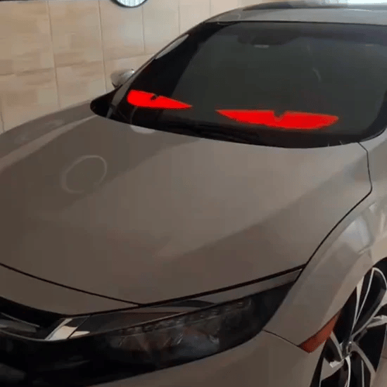 Halloween Spooktacular Deal Alert! 🎃 Devil Eyes LED Sign: App - Controlled, Animated for Car/Truck Windshields