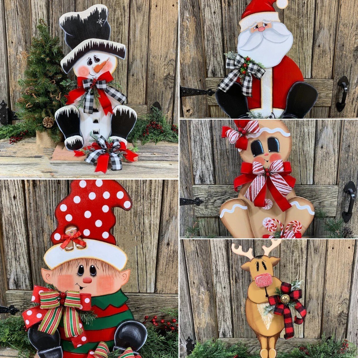 🎄Wooden Christmas Decoration🎄[Including the base]