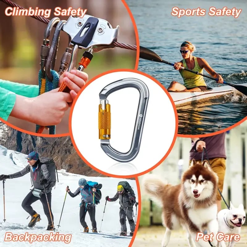 25KN Auto-Locking Carabiner