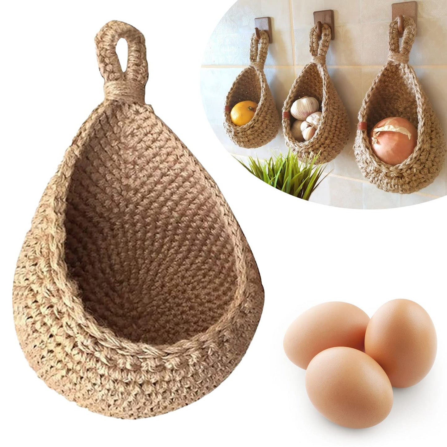 Hanging Wall Vegetable Fruit Baskets