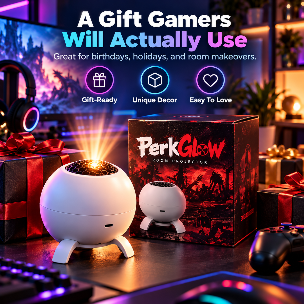 🌌 50% OFF Immersive Fantasy Room Projector – Transform Your Gaming Room in Seconds 🎮