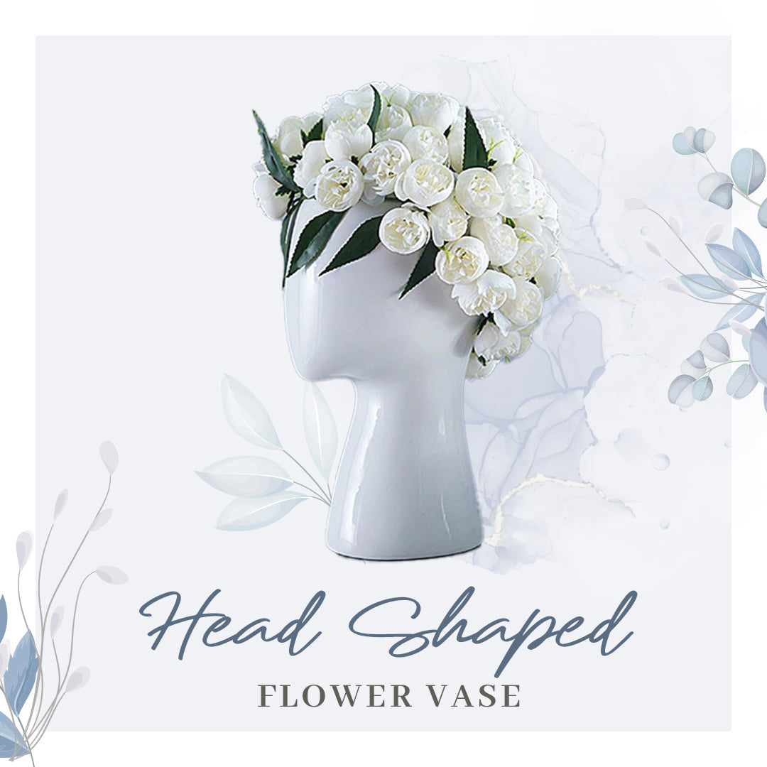 Head Shaped Flower Vase