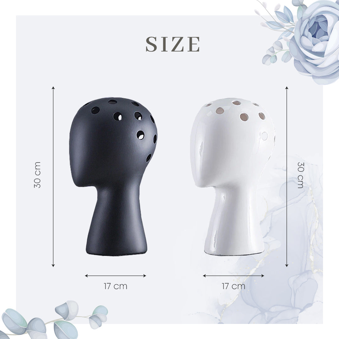 Head Shaped Flower Vase