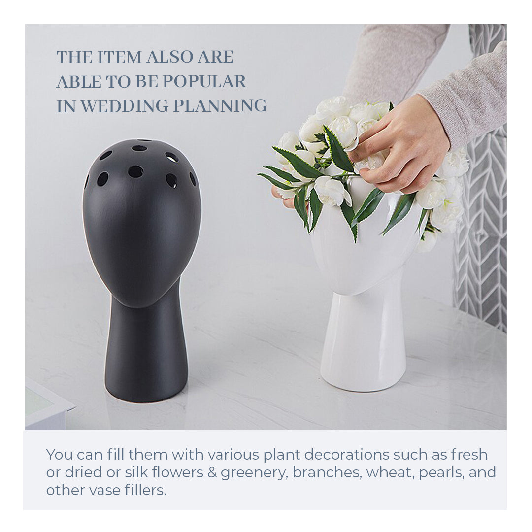 Head Shaped Flower Vase