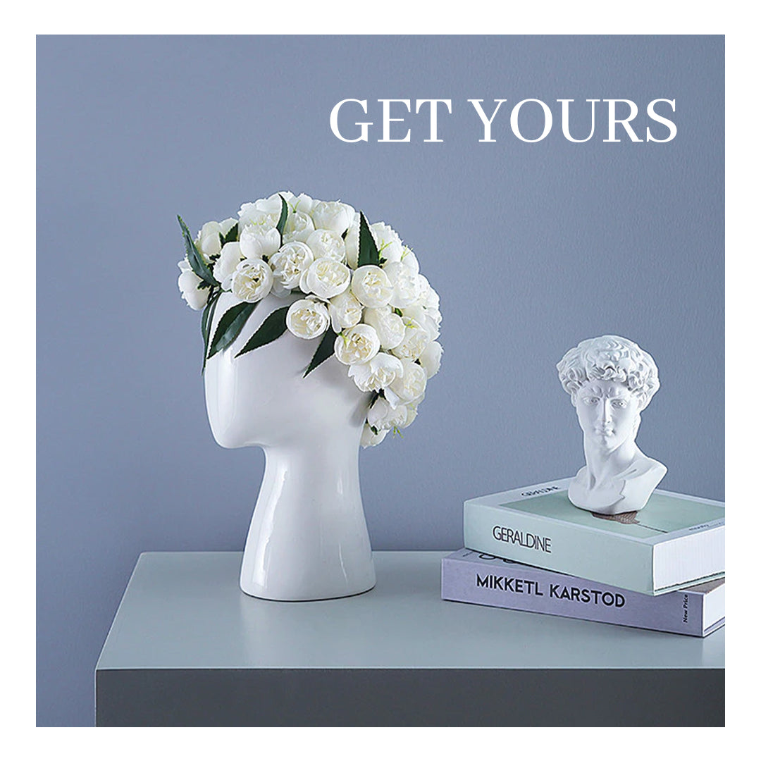 Head Shaped Flower Vase