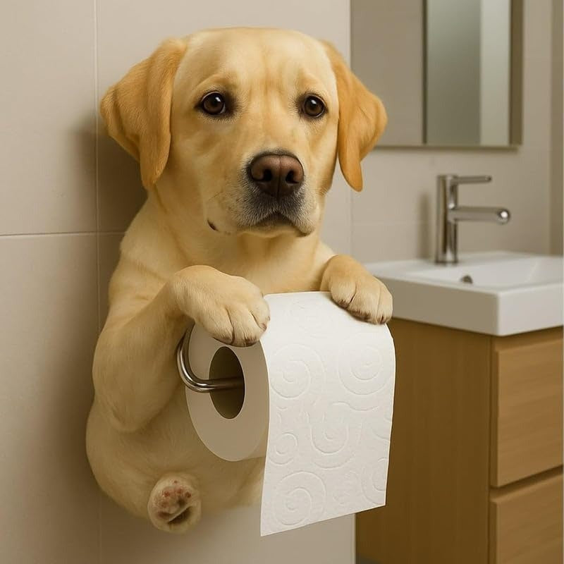 New Arrival 🧻 Wall-Mounted Pet Toilet Paper Holder 🐾