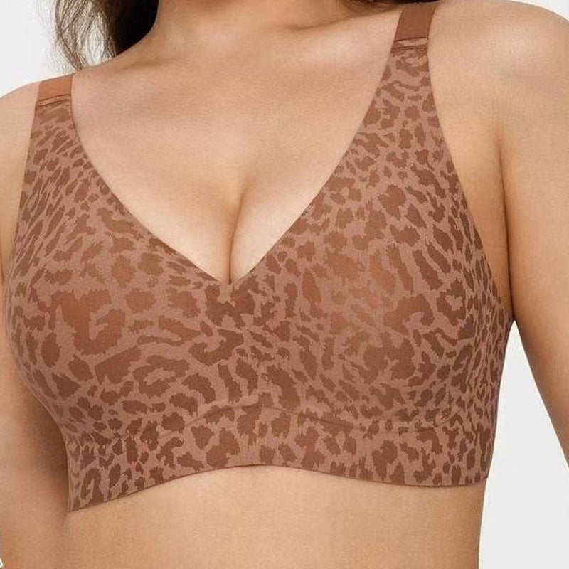 Super Firming Leopard Print Jelly Bra | Women Wirefree Bras 🔥Buy 1 Get 1 Free!