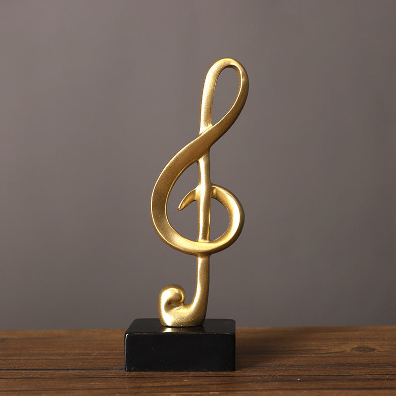 Simple resin musical note model ornaments
