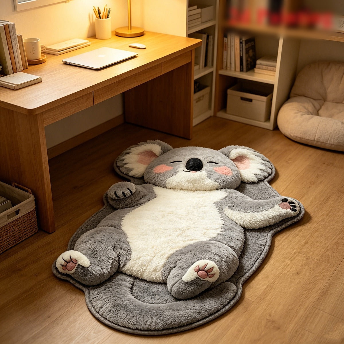 Chubby Tabby Cat Shaped Rug 🐱🤎