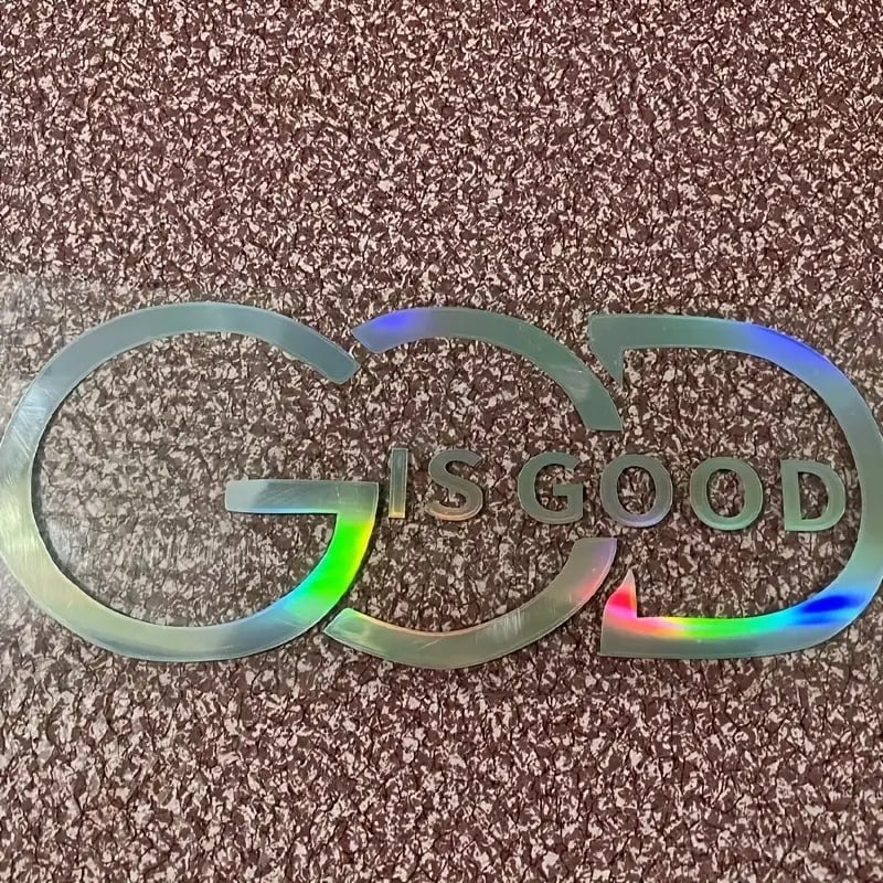 ⏰Limited Stock 60% OFF🙏 'God Is Good' Christian Car Decal Sticker | Premium Religious Décor