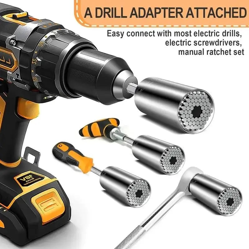 🔧 LIMITED‑TIME 50% OFF! ✨ Honeycomb Universal Wrench Socket Set – Multi‑Size, Labor‑Saving, Compact ✨
