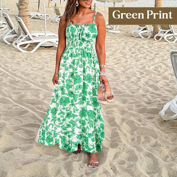 Floral Cami Maxi Dress With Pockets