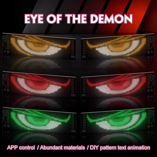 Halloween Spooktacular Deal Alert! 🎃 Devil Eyes LED Sign: App - Controlled, Animated for Car/Truck Windshields