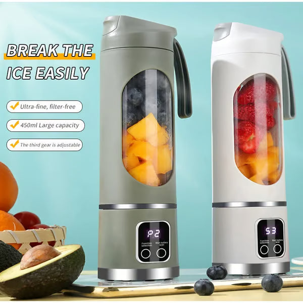 💥Digital Multimode Juicer Blender - Smart LED Display, Diet-Friendly,Leak Proof Design for Smoothies Liquid Diet, Shakes & Baby Food,Best Compact Blender for Home & Travel