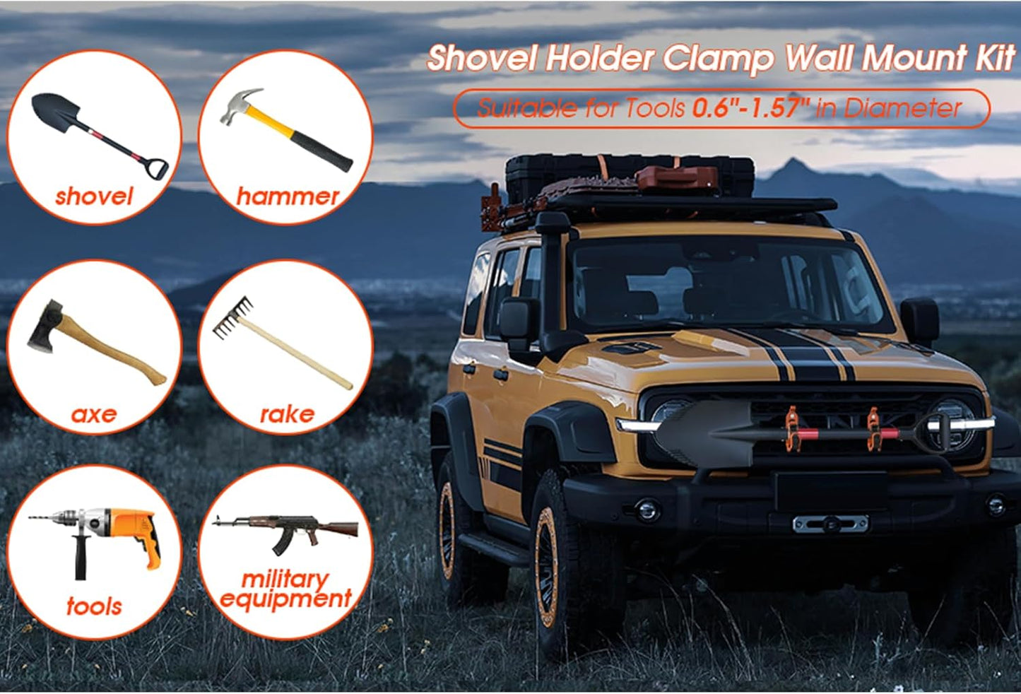 🔥49% OFF - 🛠️ Heavy Duty Metal Rubber Shovel Mount Kit