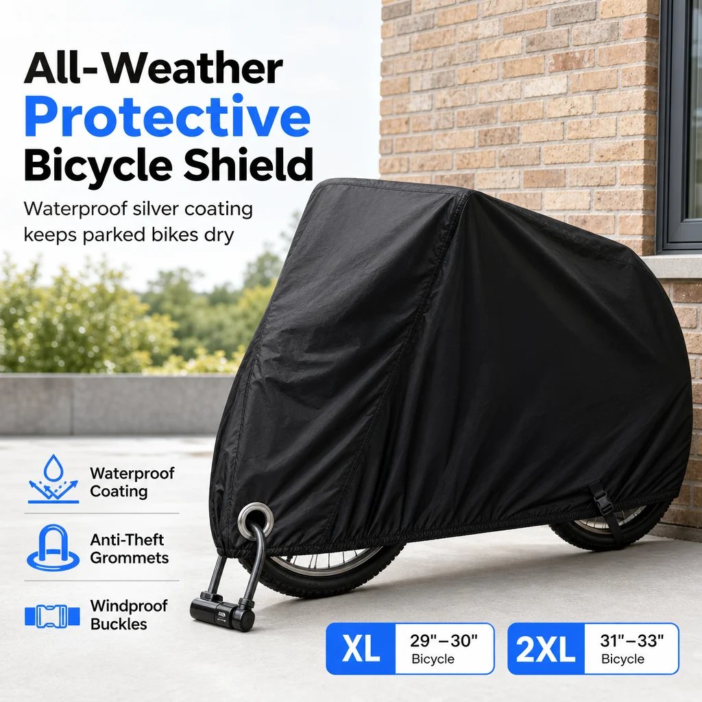🔥 49% Off | Waterproof Bike Cover for 1–2 Bikes – Windproof Outdoor Protection 🚲