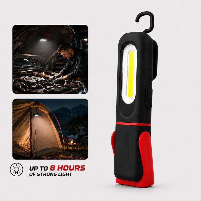 🔦 Magnetische LED Working Light USB Rechargeable Portable Inspection Trouble Light Lamp Super-Bright for Truck Car Repair
