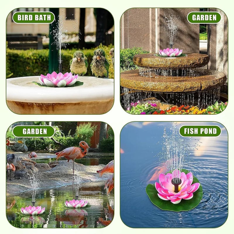 Solar Lotus Fountain