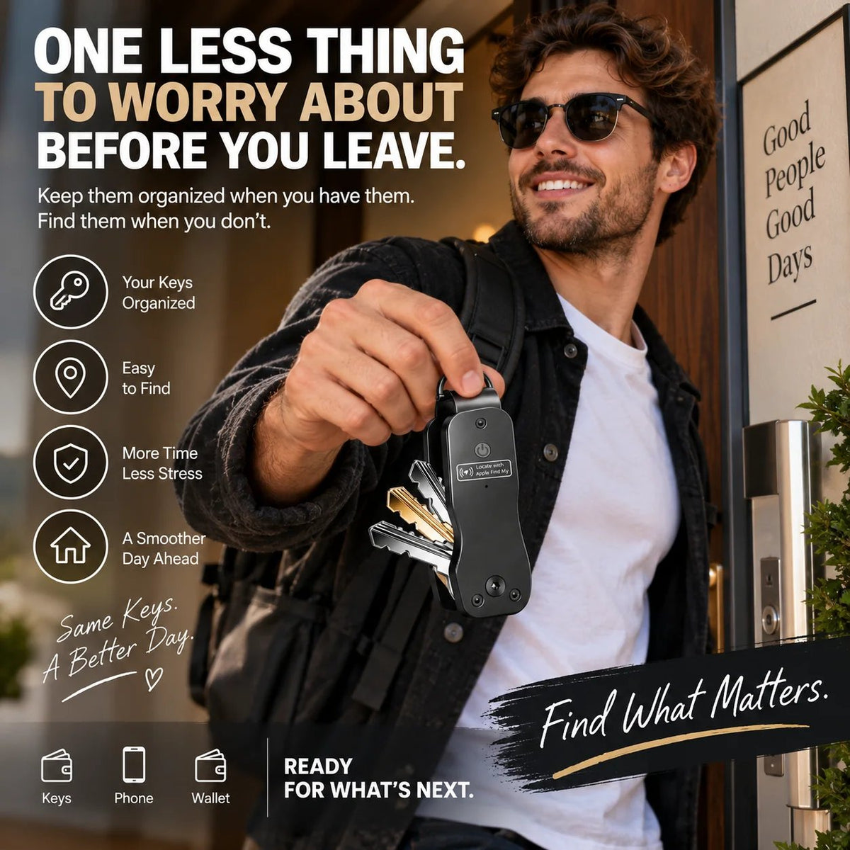 🎉🔑 Smart Key Organizer with Apple Find My — Never Lose Your Keys Again! 📍
