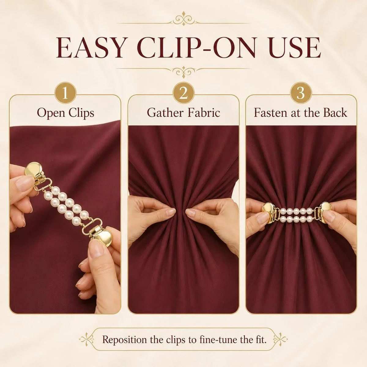 📿Multi-use Waist Cinch Clip | Cardigan & Shawl Clothing Fastener💎