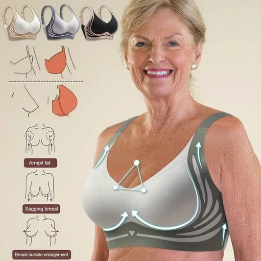 Buy 1 Get 3 Packs🎁Super gather bra | Wireless Push-up Bra👍No more sagging breasts