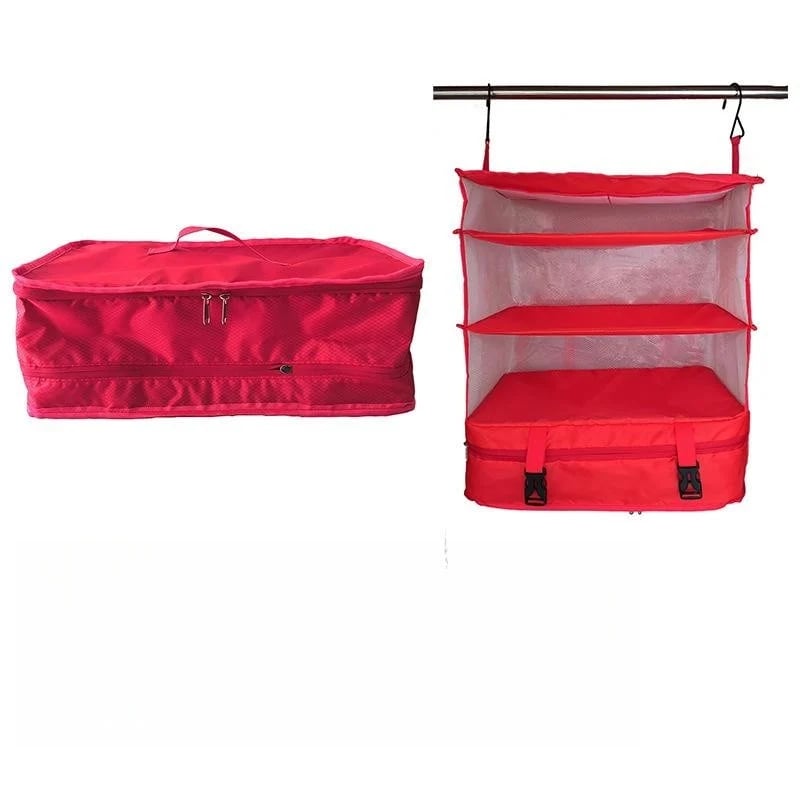 Triple organizing hanging bags